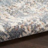 Nourison Astra Machine Washable Modern Multicolor 7'10" x Round Area -Rug, Easy -Cleaning, Non Shedding, Bed Room, Living Room, Dining Room, Kitchen (8 Round)