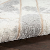 Nourison Elation Abstract Ivory/Grey 2' x 3' Area -Rug, Easy -Cleaning, Non Shedding, Bed Room, Living Room, Dining Room, Kitchen (2x3)