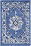 Nourison Whimsicle Traditional Navy 2' x 3' Area Rug, Easy Cleaning, Non Shedding, Bed Room, Living Room, Dining Room, Kitchen (2x3)