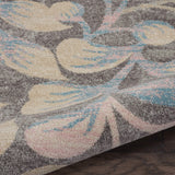 Nourison Tranquil Nature Grey/Beige 8'10" x 11'10" Area -Rug, Easy -Cleaning, Non Shedding, Bed Room, Living Room, Dining Room, Kitchen (9x12)