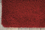 Nourison Amore Shag Red 7'10" x 10'10" Area-Rug, Easy-Cleaning, Non Shedding, Bed Room, Living Room, Dining Room, Kitchen (8x11)