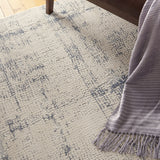 Nourison Rustic Textures Rustic Ivory/Blue 5'3" x 7'3" Area -Rug, Easy -Cleaning, Non Shedding, Bed Room, Living Room, Dining Room, Kitchen (5x7)
