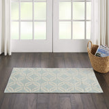 Nourison Jubilant Trellis Green 2' x 4' Area -Rug, Easy -Cleaning, Non Shedding, Bed Room, Living Room, Dining Room, Kitchen (2x4)