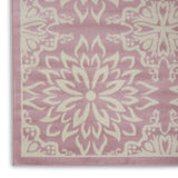 Nourison Jubilant 8' x 10' Pink Fabric Farmhouse Area Rug (8' x 10')