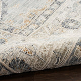 Nourison Nyle Distressed Light Blue 2'3" x 8' Area Rug, Easy Cleaning, Non Shedding, Bed Room, Living Room, Dining Room, Kitchen (2x8)