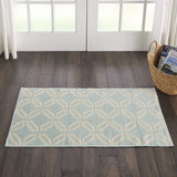 Nourison Jubilant Trellis Green 2' x 4' Area -Rug, Easy -Cleaning, Non Shedding, Bed Room, Living Room, Dining Room, Kitchen (2x4)