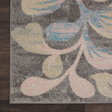 Nourison Tranquil Nature Grey/Beige 8'10" x 11'10" Area -Rug, Easy -Cleaning, Non Shedding, Bed Room, Living Room, Dining Room, Kitchen (9x12)