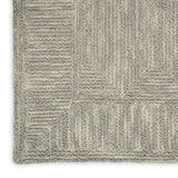 Nourison Vail Geometric Grey 7'9" x 9'9" Area -Rug, Easy -Cleaning, Non Shedding, Bed Room, Living Room, Dining Room, Kitchen (8x10)