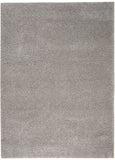 Nourison Malibu Shag Solid Silver Grey 5'3" x 7'3" Area -Rug, Easy -Cleaning, Non Shedding, Bed Room, Living Room, Dining Room, Kitchen (5x7)