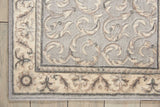 Nourison Somerset Traditional Silver 7'9" x 10'10" Area -Rug, Easy -Cleaning, Non Shedding, Bed Room, Living Room, Dining Room, Kitchen (8x11)