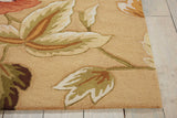 Nourison Fantasy Floral Beige 8' x 10'6" Area Rug, Easy Clean, Non Shedding, Bed Room, Living Room, Dining Room, Kitchen (8x10)
