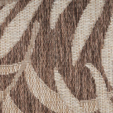 Nourison Garden Oasis Indoor/Outdoor Mocha 8' x 10' Area Rug, Easy-Cleaning, Non Shedding, Bed Room, Living Room, Dining Room, Kitchen (8x10)