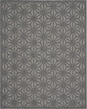 Nourison Palamos Indoor/Outdoor Dark Grey 8'10" x 11'10" Area Rug, Easy Cleaning, Non Shedding, Bed Room, Living Room, Dining Room, Backyard, Deck, Patio (9x12)