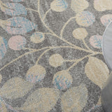 Nourison Tranquil Nature Grey/Beige 6' x 9' Area -rug, Easy -cleaning, Non Shedding, Bed Room, Living Room, Dining Room, Kitchen (6x9)