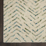 Nourison Vail Modern Iv/Green 8'3' x 11'6' Area -Rug, Easy -Cleaning, Non Shedding, Bed Room, Living Room, Dining Room, Kitchen (8x12)