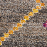 Nourison Moroccan Casbah Bohemian Grey 7'10" x 10'6" Area -Rug, Easy -Cleaning, Non Shedding, Bed Room, Living Room, Dining Room, Kitchen (8x11)