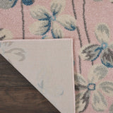 Nourison TRA04 Tranquil Bohemian Floral Pink Area Rug 8' X 10