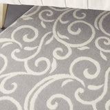Nourison Grafix Bohemian Grey 7'10" x 9'10" Area -rug, Easy -cleaning, Non Shedding, Bed Room, Living Room, Dining Room, Kitchen (8x10)