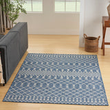 Nourison Positano Indoor/Outdoor Navy Blue 7' x 10' Area Rug