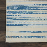 Nourison Jubilant Abstract Blue 8'6" x 12' Area -rug, Easy -cleaning, Non Shedding, Bed Room, Living Room, Dining Room, Kitchen (9x12)