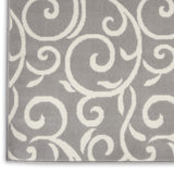 Nourison Grafix Bohemian Grey 7'10" x 9'10" Area -rug, Easy -cleaning, Non Shedding, Bed Room, Living Room, Dining Room, Kitchen (8x10)
