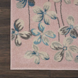 Nourison TRA04 Tranquil Bohemian Floral Pink Area Rug 8' X 10