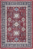 Nourison Fulton Tribal Red 2' x 3' Area -Rug, Easy -Cleaning, Non Shedding, Bed Room, Living Room, Dining Room, Kitchen (2x3)