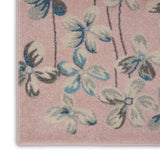 Nourison TRA04 Tranquil Bohemian Floral Pink Area Rug 8' X 10