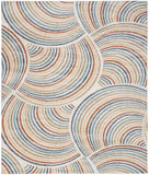 Nourison Astra Machine Washable Abstract Ivory/Multi 7'10" x 10' Area-Rug, Easy-Cleaning, Non Shedding, Bedroom, Living Room, Dining Room, Kitchen