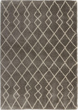 Nourison Geometric Shag Moroccan Silver 5'3" x 7'3" Area -Rug, Easy -Cleaning, Non Shedding, Bed Room, Living Room, Dining Room, Kitchen (5x7)