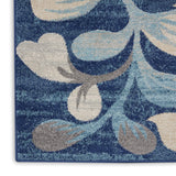Nourison Tranquil Nature Navy 8'10" x 11'10" Area -Rug, Easy -Cleaning, Non Shedding, Bed Room, Living Room, Dining Room, Kitchen (9x12)