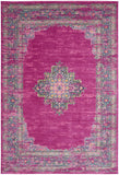 Nourison Passion Fuchsia 12' x 18' Area Rug, Boho, Traditional, Easy Clean, Non Shedding, Bed Room, Living Room, Hallway (12x18)