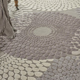 Nourison Graphic Illusions Mid-century Grey 6'7" x 9'6" Area -Rug, Easy -Cleaning, Non Shedding, Bed Room, Living Room, Dining Room, Kitchen (6x9)