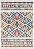 Nourison Tribal Decor Traditional Colorful White Area Rug 5 Feet 3 Inches by 7 Feet 6 Inches, 5'3"X7'6"