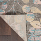 Nourison Tranquil Nature Grey/Beige 6' x 9' Area -rug, Easy -cleaning, Non Shedding, Bed Room, Living Room, Dining Room, Kitchen (6x9)