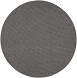 Nourison Positano 8' x Round Charcoal Fabric Modern Area Rug (8' Round)