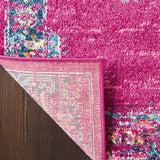 Nourison Passion Fuchsia 12' x 18' Area Rug, Boho, Traditional, Easy Clean, Non Shedding, Bed Room, Living Room, Hallway (12x18)