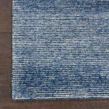 Nourison Weston Solid Aegean Blue 5'3" x 7'5" Area -Rug, Easy -Cleaning, Non Shedding, Bed Room, Living Room, Dining Room, Kitchen (5x7)