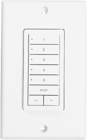 Automate Five Channel Paradigm Flush Wall Switch or Remote Control #MTRF-WS5-FLUSH