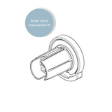 Coulisse Roller blind mechanism M - white (RC3001-W)