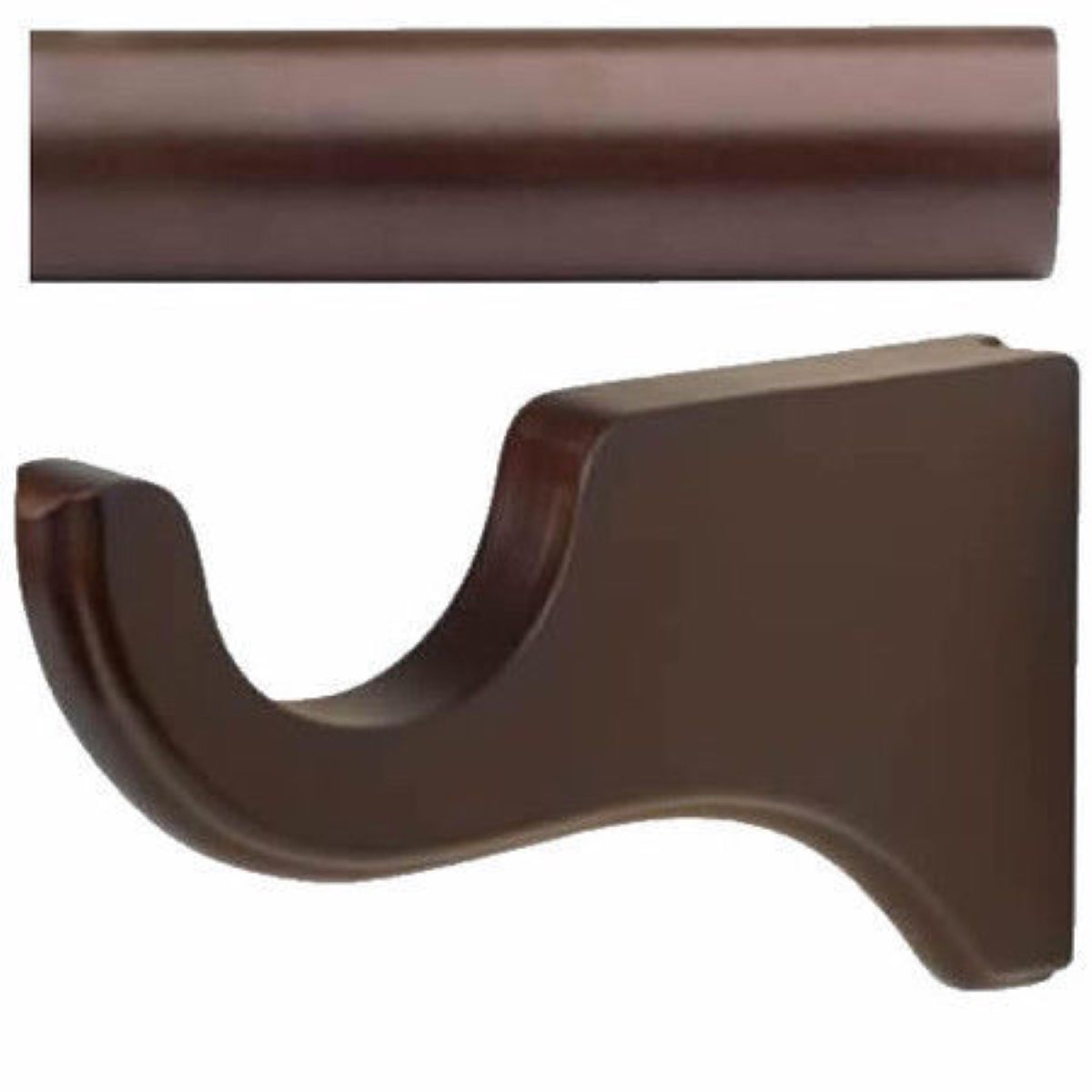 Kirsch support bracket for a 13/8" wood pole Mahogany Mega Mar USA