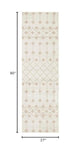 Nourison Grafix Farmhouse Ivory Beige 2'3" x 7'6" Area -Rug, Easy -Cleaning, Non Shedding, Bed Room, Living Room, Dining Room, Kitchen (2x8)