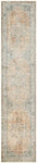 Nourison Astra Machine Washable Traditional Beige Blue 2'2" x 10' Area -Rug, Easy -Cleaning, Non Shedding, Bed Room, Living Room, Dining Room, Kitchen (2x10)