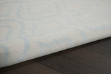Nourison Jubilant Trellis Ivory/Blue 5'3" x 7'3" Area -Rug, Easy -Cleaning, Non Shedding, Bed Room, Living Room, Dining Room, Kitchen (5x7)