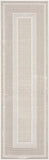 Nourison Glam Geometric Ivory 2'3" x 7'6" Area Rug, Easy Clean, Non Shedding, Bed Room, Living Room, Dining Room, Kitchen (2x8)