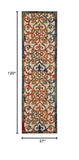 Nourison Aloha Indoor/Outdoor Multicolor 2'3" x 10' Area Rug, Transitional, French Country, Easy Cleaning, Non Shedding, Bed Room, Kitchen, Living Room, Deck, Backyard, (10' x Runner)