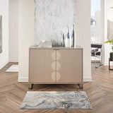 Nourison Maxell Modern Abstract Grey 2'2" x 3'9" Area Rug, (2' x 4')