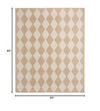 Nourison Positano Indoor/Outdoor Jute 5' x 7' Area Rug, Easy Cleaning, Non Shedding, Bed Room, Living Room, Dining Room, Backyard, Deck, Patio (5x7)