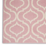 Nourison Jubilant Trellis Pink 4' x 6' Area -Rug, Easy -Cleaning, Non Shedding, Bed Room, Living Room, Dining Room, Kitchen (4x6)