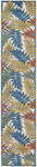 Nourison Aloha Indoor/Outdoor Tropical Botanical Ivory/Multi 2'3" x 10' Area Rug, (2' x 10')